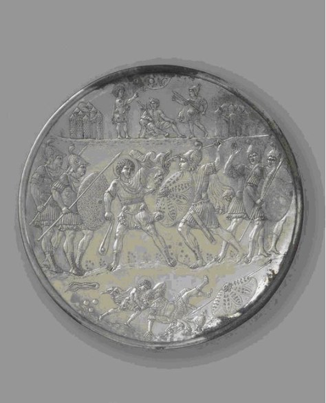 H μάχη του Δαβίδ με τον Γολιάθ, Αριστούργημα της Πρωτοβυζαντινής τέχνης που προέρχεται από την Κωνσταντινούπολη Metropolitan Museum of Art.  